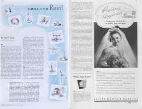 Better Homes & Gardens July 1937 Magazine Article: TURN ON THE Rain!