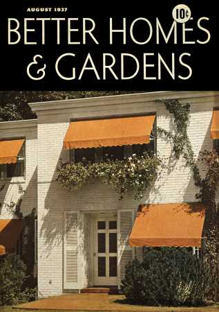 Better Homes & Gardens August 1937 Magazine Cover