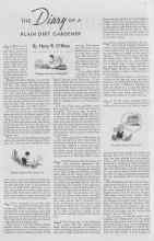 Better Homes & Gardens August 1937 Magazine Article: THE Diary OF A PLAIN DIRT GARDENER