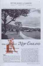 Better Homes & Gardens August 1937 Magazine Article: YOU CAN'T BEAT NEW ENGLAND