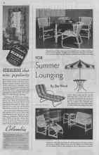 Better Homes & Gardens August 1937 Magazine Article: FOR Summer Lounging
