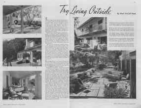 Better Homes & Gardens August 1937 Magazine Article: Try Living Outside