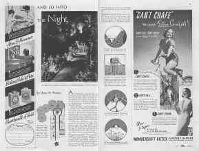 Better Homes & Gardens August 1937 Magazine Article: AND SO INTO THE Night
