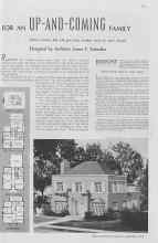 Better Homes & Gardens September 1937 Magazine Article: FOR AN UP-AND-COMING FAMILY