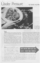 Better Homes & Gardens September 1937 Magazine Article: Under Pressure
