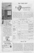 Better Homes & Gardens September 1937 Magazine Article: WE TAKE OUT Pie lnsurance