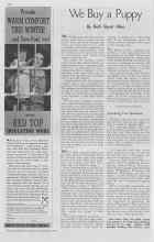 Better Homes & Gardens September 1937 Magazine Article: We Buy a Puppy
