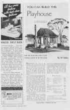Better Homes & Gardens September 1937 Magazine Article: YOU CAN BUILD THIS Playhouse