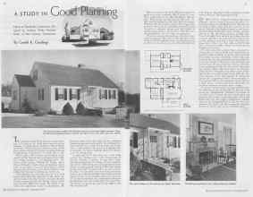 Better Homes & Gardens September 1937 Magazine Article: A STUDY IN Good Planning