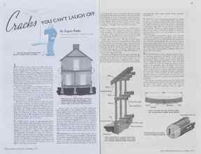 Better Homes & Gardens September 1937 Magazine Article: Cracks YOU CAN'T LAUGH OFF