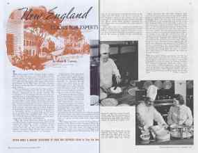 Better Homes & Gardens September 1937 Magazine Article: New England COOKS FOR EXPERTS