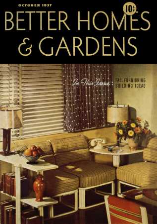 Better Homes & Gardens October 1937 Magazine Cover