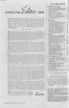 Better Homes & Gardens October 1937 Magazine Article: ACROSS THE Editor's DESK