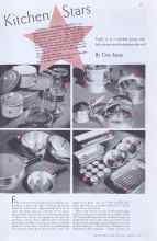 Better Homes & Gardens October 1937 Magazine Article: Kitchen Stars