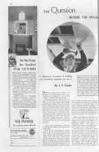 Better Homes & Gardens October 1937 Magazine Article: THE Question BEFORE THE HOUSE