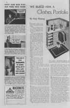 Better Homes & Gardens October 1937 Magazine Article: WE BUILD HIM A Clothes Portfolio