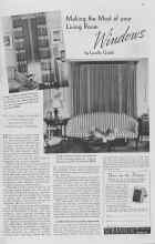 Better Homes & Gardens October 1937 Magazine Article: Making the Most of your Living Room Windows
