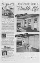 Better Homes & Gardens October 1937 Magazine Article: THIS KITCHEN LEADS A Double Life