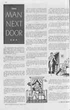 Better Homes & Gardens October 1937 Magazine Article: THE MAN NEXT DOOR