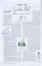 Better Homes & Gardens October 1937 Magazine Article: ALONG THE Garden Path WITH THE WEEK-END GARDENER