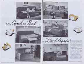Better Homes & Gardens October 1937 Magazine Article: FROM Couch TO Bed AND Back again