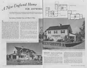 Better Homes & Gardens October 1937 Magazine Article: A New England Home FOR ANYWHERE