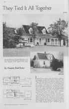 Better Homes & Gardens November 1937 Magazine Article: They Tied It All Together