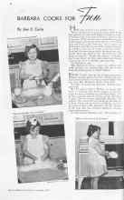 Better Homes & Gardens November 1937 Magazine Article: BARBARA COOKS FOR fun