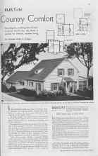 Better Homes & Gardens November 1937 Magazine Article: BUILT-IN Country Comfort