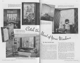 Better Homes & Gardens November 1937 Magazine Article: Catch the Mood of your Windows