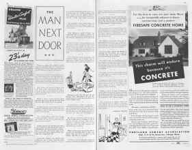 Better Homes & Gardens November 1937 Magazine Article: THE MAN NEXT DOOR