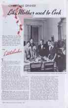 Better Homes & Gardens December 1937 Magazine Article: CHRISTMAS DINNER Like Mother used to Cook