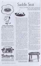 Better Homes & Gardens December 1937 Magazine Article: Saddle Seat
