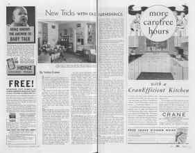 Better Homes & Gardens December 1937 Magazine Article: New Tricks WITH OLD FURNISHINGS