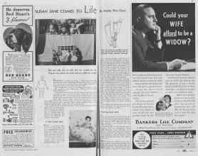 Better Homes & Gardens December 1937 Magazine Article: SUSAN JANE COMES TO Life