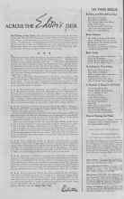 Better Homes & Gardens January 1938 Magazine Article: ACROSS THE Editor's DESK