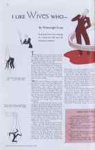 Better Homes & Gardens January 1938 Magazine Article: I LIKE Wives WHO