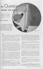Better Homes & Gardens January 1938 Magazine Article: THE Question BEFORE THE HOUSE