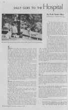 Better Homes & Gardens January 1938 Magazine Article: SALLY GOES TO THE Hospital