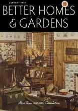 Better Homes & Gardens January 1938 Magazine Cover