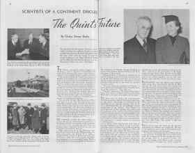 Better Homes & Gardens January 1938 Magazine Article: The Quints' Future