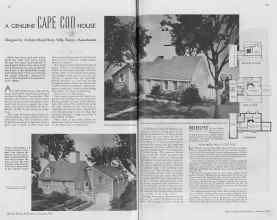 Better Homes & Gardens January 1938 Magazine Article: A GENUINE CAPE COD HOUSE
