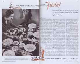 Better Homes & Gardens January 1938 Magazine Article: THE MEXICANS HAVE A WORD FOR IT-Fiesta!