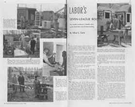 Better Homes & Gardens January 1938 Magazine Article: LABOR'S SEVEN-LEAGUE BOOTS