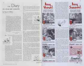 Better Homes & Gardens January 1938 Magazine Article: THE Diary OF A PLAIN DIRT GARDENER