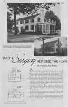 Better Homes & Gardens February 1938 Magazine Article: SKILLFUL Surgery RESTORED THIS HOME