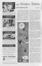 Better Homes & Gardens February 1938 Magazine Article: NEW Window Shelves FOR YOUR PLANTS