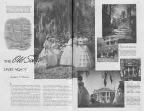 Better Homes & Gardens February 1938 Magazine Article: THE Old South LIVES AGAIN!