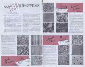 Better Homes & Gardens February 1938 Magazine Article: YOUR 1938 FLOOR-COVERINGS