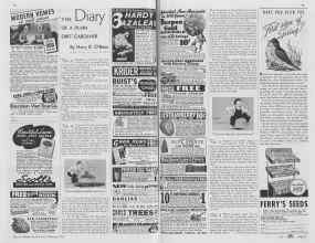 Better Homes & Gardens February 1938 Magazine Article: THE Diary OF A PLAIN DIRT GARDENER